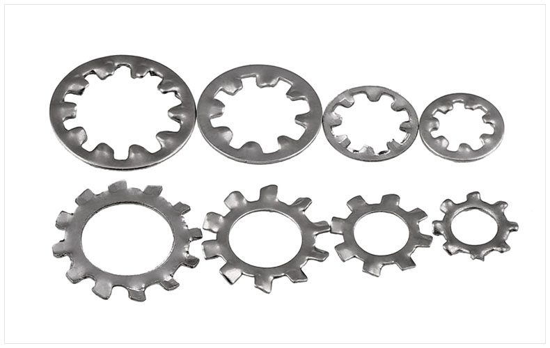 304不銹鋼外齒 內(nèi)齒 防滑墊片 菊花介子 防滑墊圈2